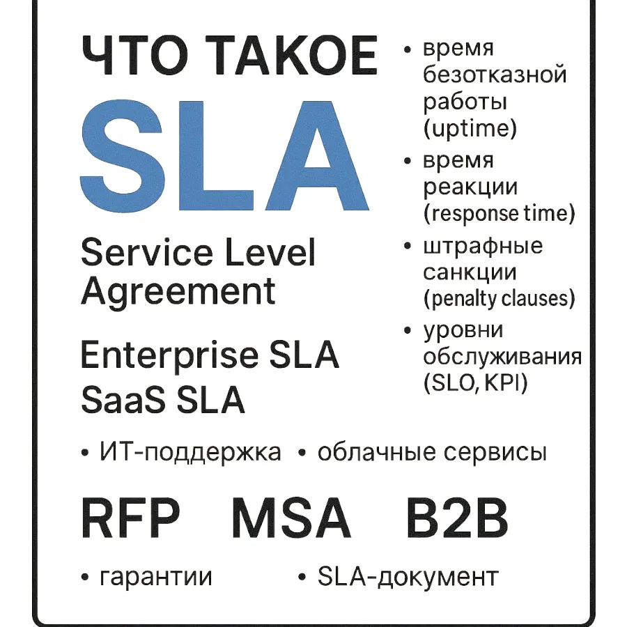 SLA в бизнесе: как юридически обязывающий контракт превращает вендора в доверенного партнёра Enterprise